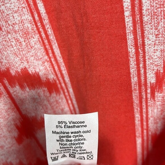 J. CREW Aztec Print Maxi Tank Dress Coral Orange White Ikat Racerback Beachy S - Picture 8 of 10